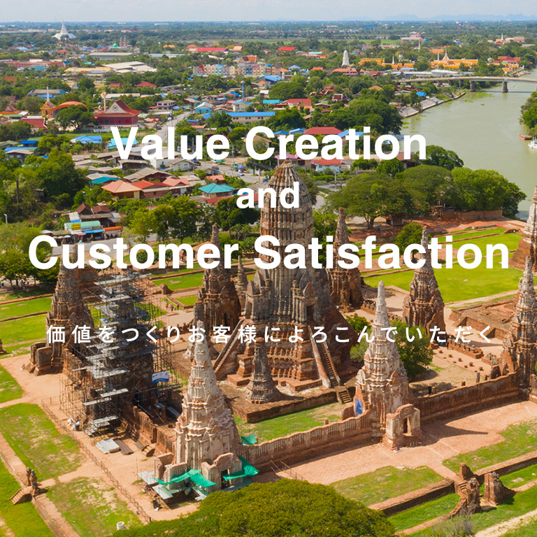 Value Creation and Customer Sutisfaction 価値をつくりお客様によろこんでいただく